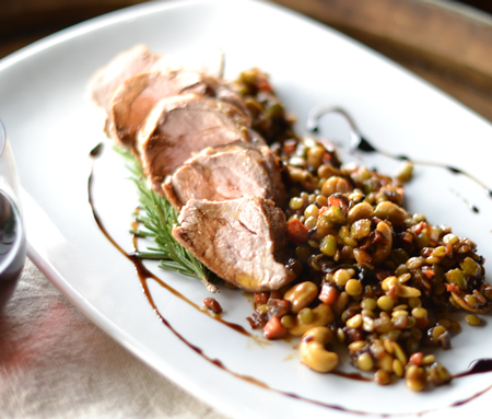 Pork Tenderloin with Coconut Lentils and Spinach (Serves 4 ...