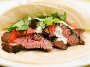 Steak Soft Tacos with Horseradish Bleu Cheese Dinner A'Fare